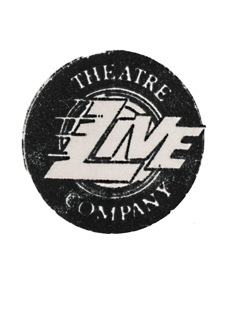 Picture of black and white Live Theatre logo