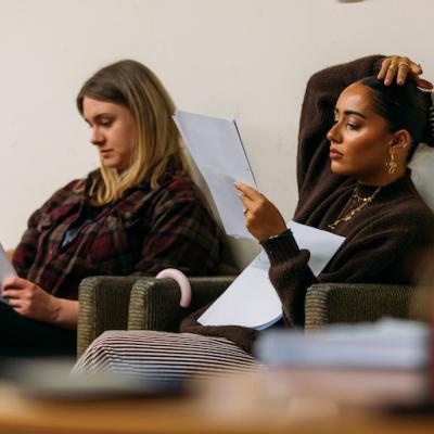 Imogen Stubbs & Laila Zaidi in rehearsals for Three Acts Of Love
