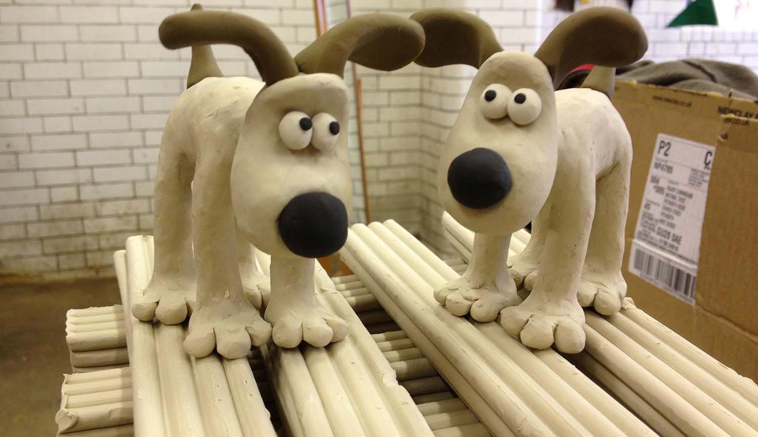 Aardman Animations Gromit and Feathers Clay Station Dropins at Live Theatre image of Gromit clay models