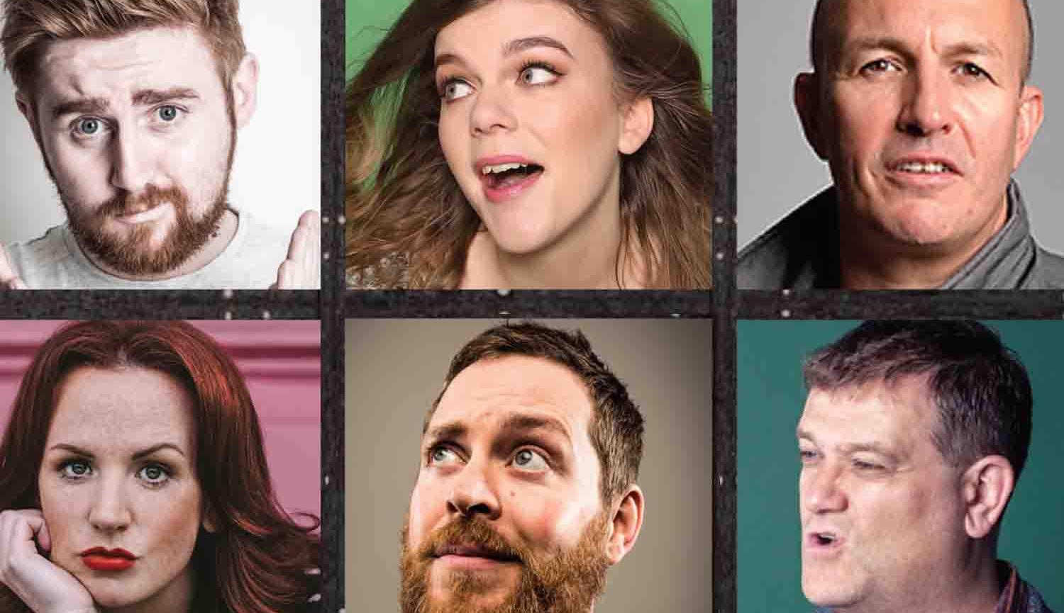 Jesterval Comedy Festival image of six comedians faces