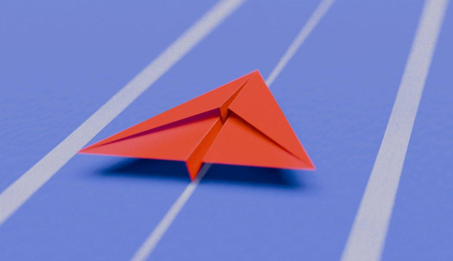 A paper plane