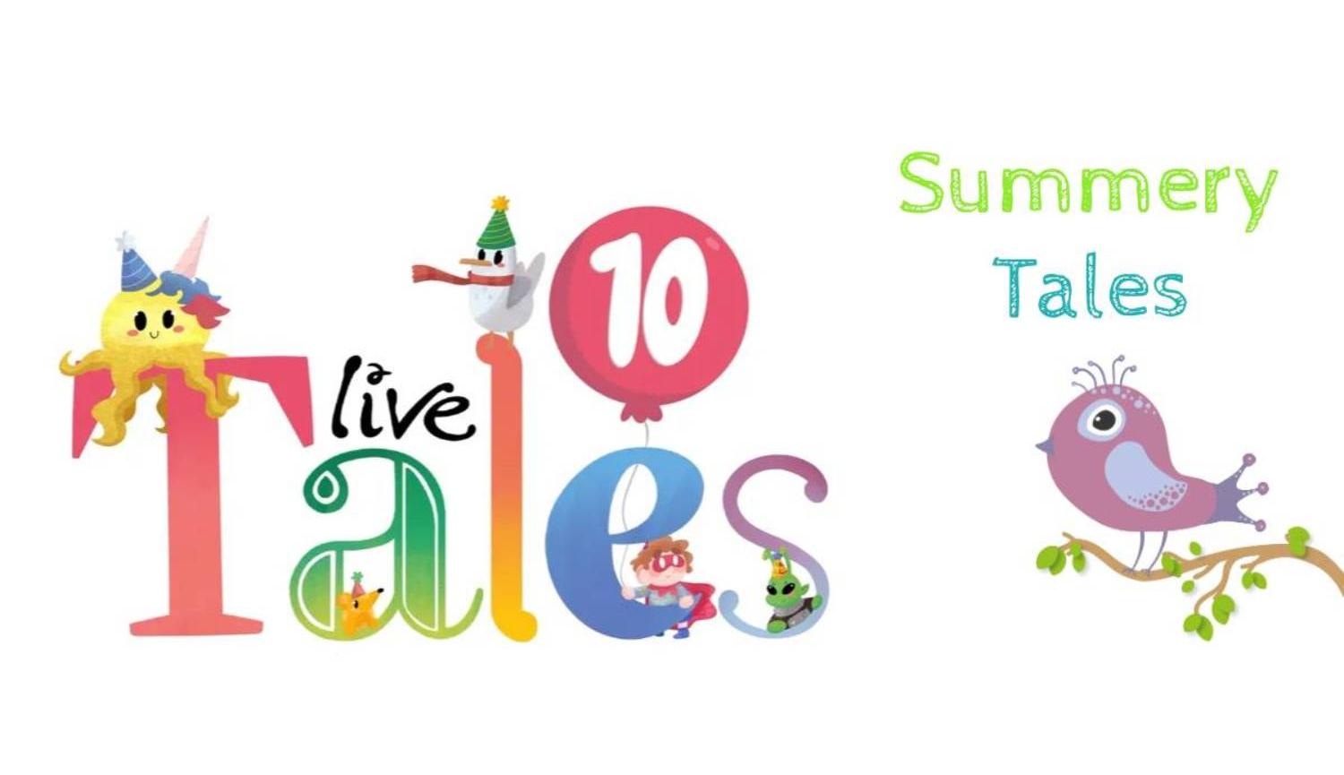 Live Tales Turns 10 logo and Summery Tales bird