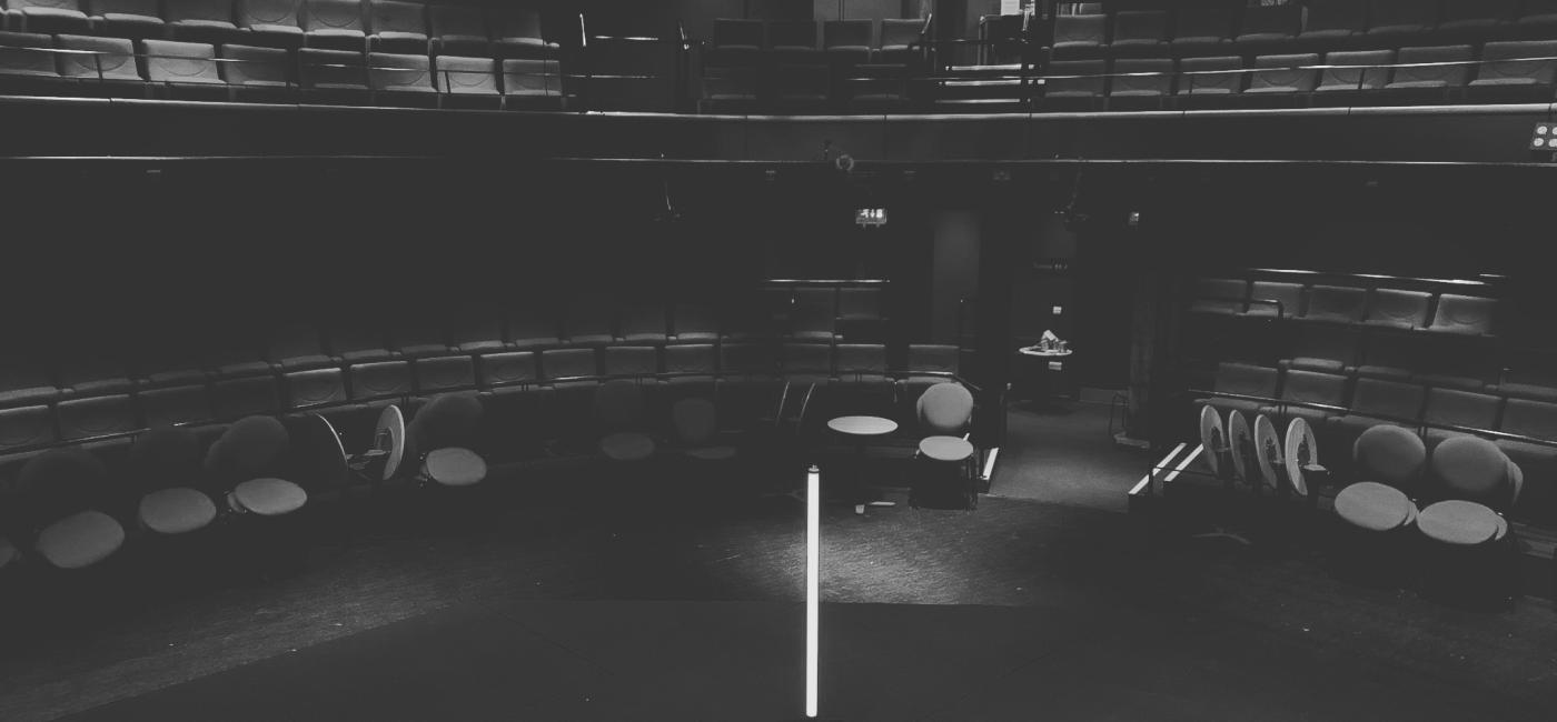 Ghost Light left on at Live Theatre