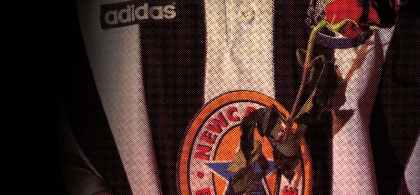 A rose on a Newcastle United shirt