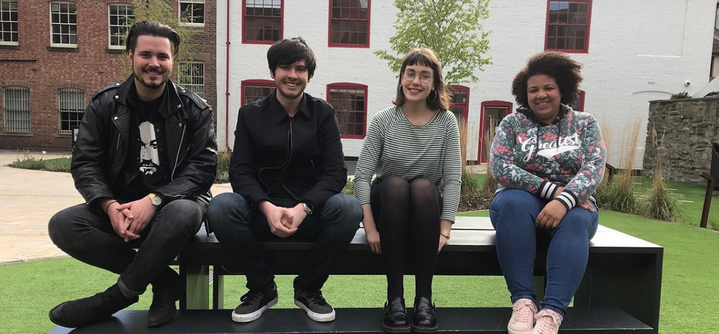 L - R: Jamie Morren, Henry Lawrence, Tamsin Daisy Rees and Olivia Hannah