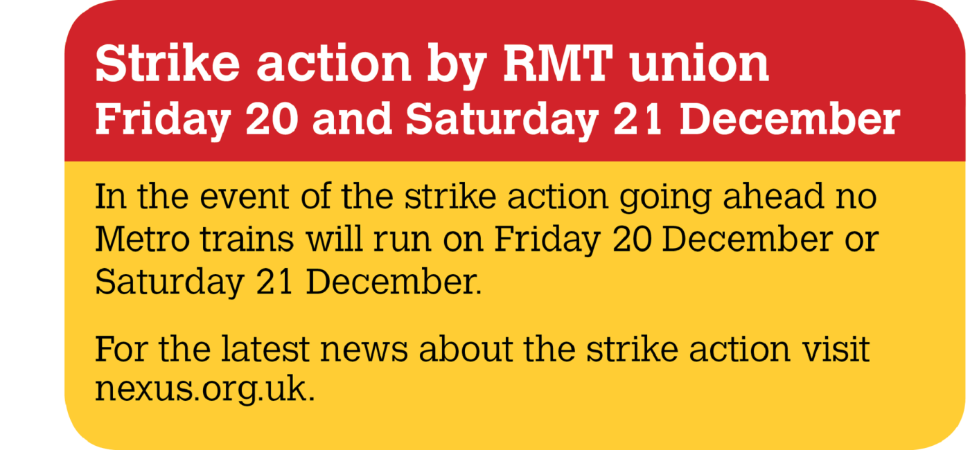 Strike action on metros notice