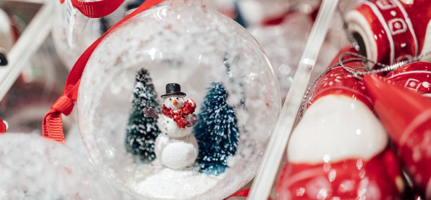 Christmas snow globe