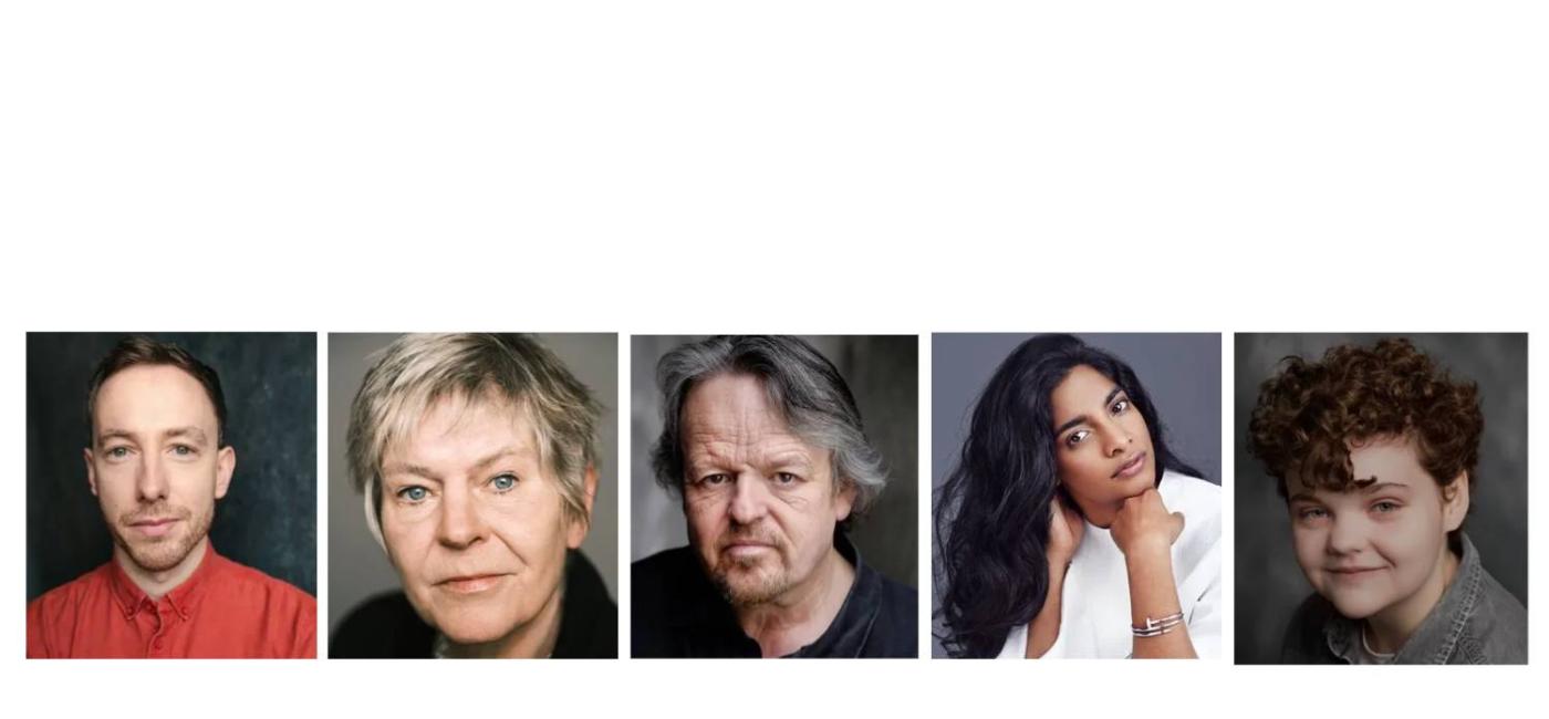 Nick Blakeley, Jane Holman, Jim Kitson, Amara Karan and Beth Fletcher Morris