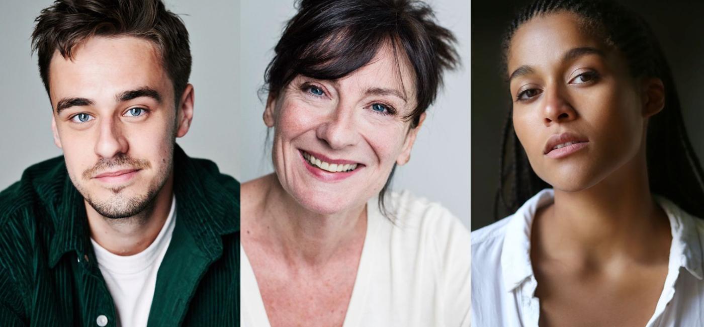 The cast of The Offing - James Gladdon, Cate Hamer and Ingvild Lakou