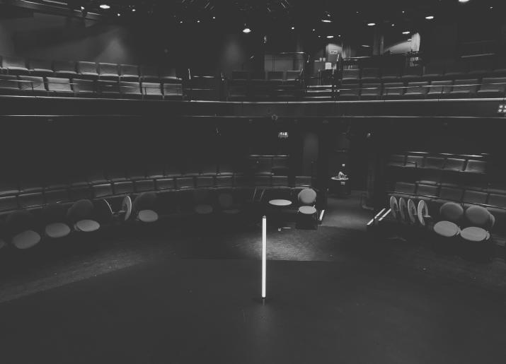 Ghost Light left on at Live Theatre