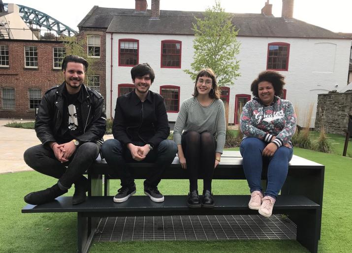 L - R: Jamie Morren, Henry Lawrence, Tamsin Daisy Rees and Olivia Hannah