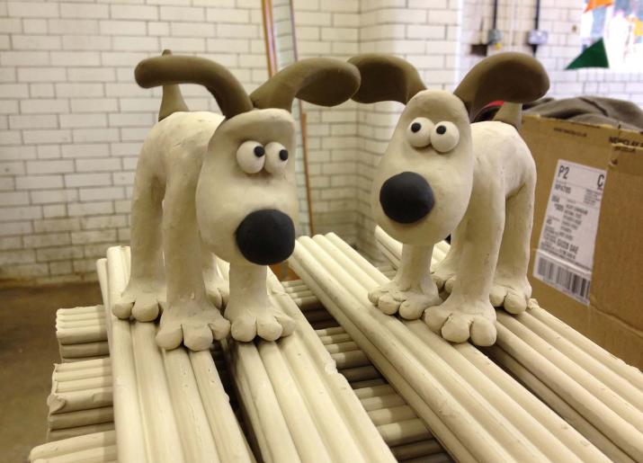 Aardman Animations Gromit and Feathers Clay Station Dropins at Live Theatre image of Gromit clay models