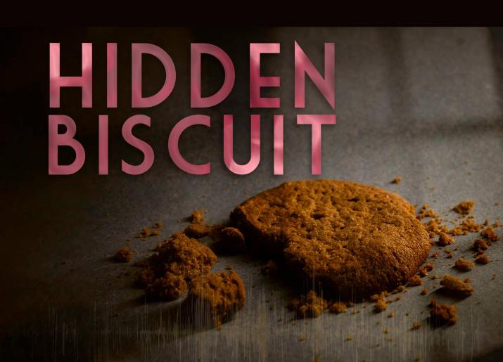 Hidden Biscuit with a crumbly ginger biscuit