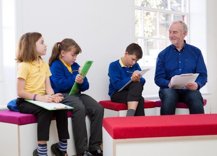 Hotspur Pupils with David Almond