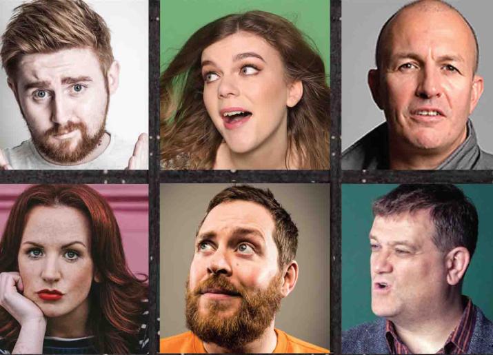 Jesterval Comedy Festival image of six comedians faces