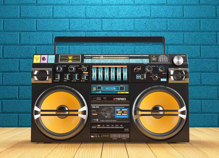 Mixtape Timebop image of ghetto blaster