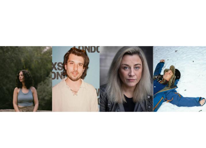 Montage of 4 portraits of creative associates - Ilisha Thuru Purcell, Johnny Massahi, Christina Berriman Dawson, Stevie Ronnie