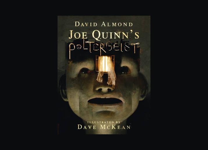 Front cover of Joe Quinn's Poltergeist featuring a ghostly head and window
