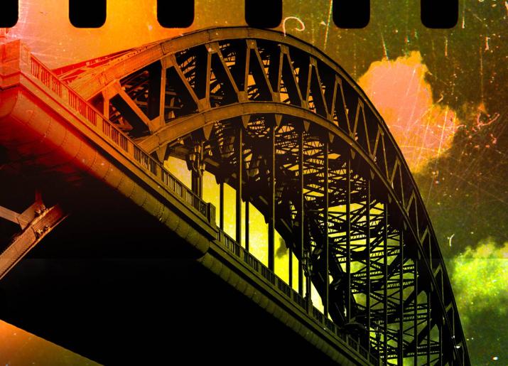 Tyne Bridge under a cloudy sky for Our Friends In The North