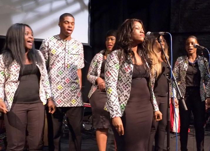 The Voices of Virtue Gospel Choir musicians