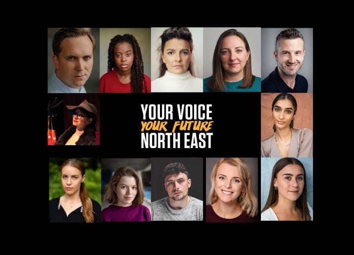 Montage of Your Voice Your Future: North East actor headshots